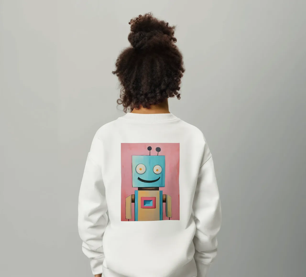 Robot sorridente felpa bambino da KidzStudio