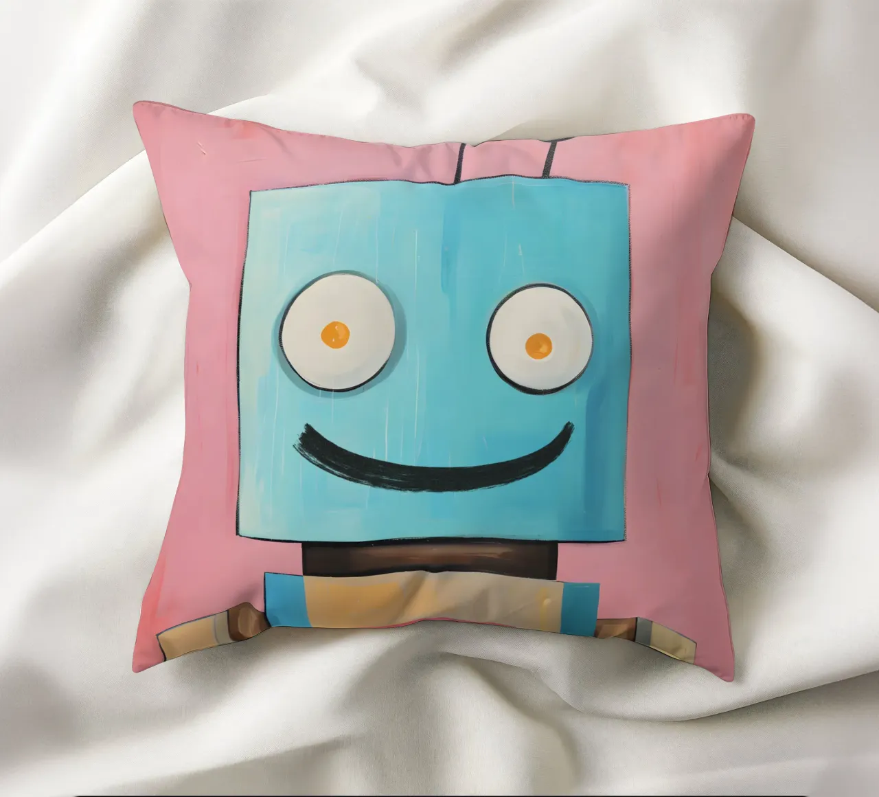 Robot sorridente cuscino da KidzStudio