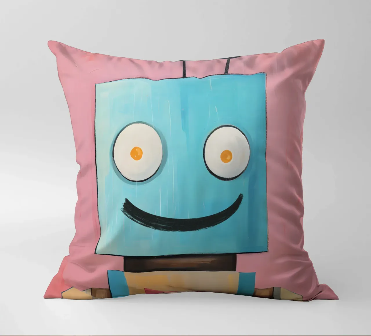 Robot sorridente cuscino da KidzStudio