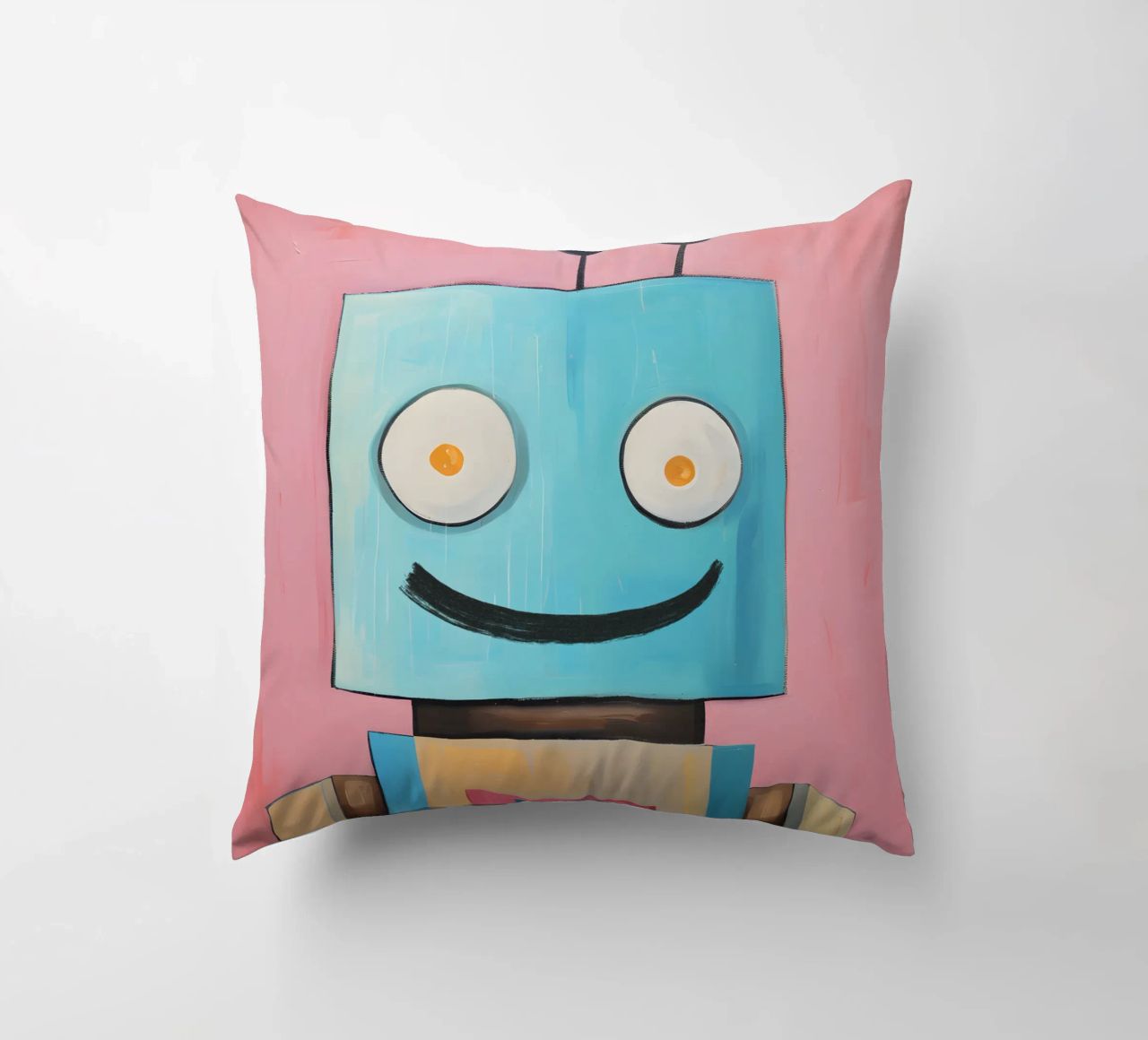 Robot sorridente cuscino da KidzStudio