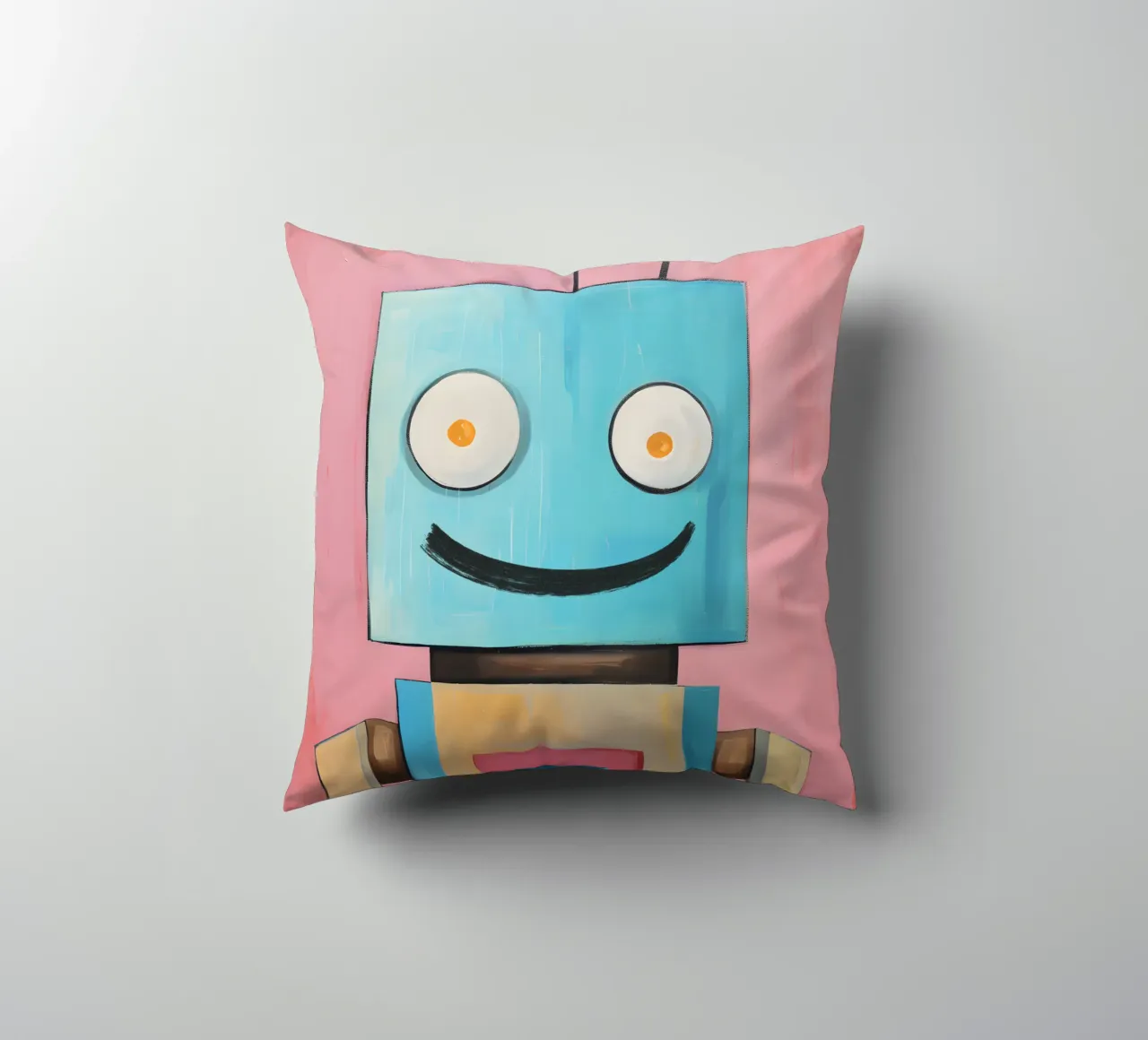 Robot sorridente cuscino da KidzStudio