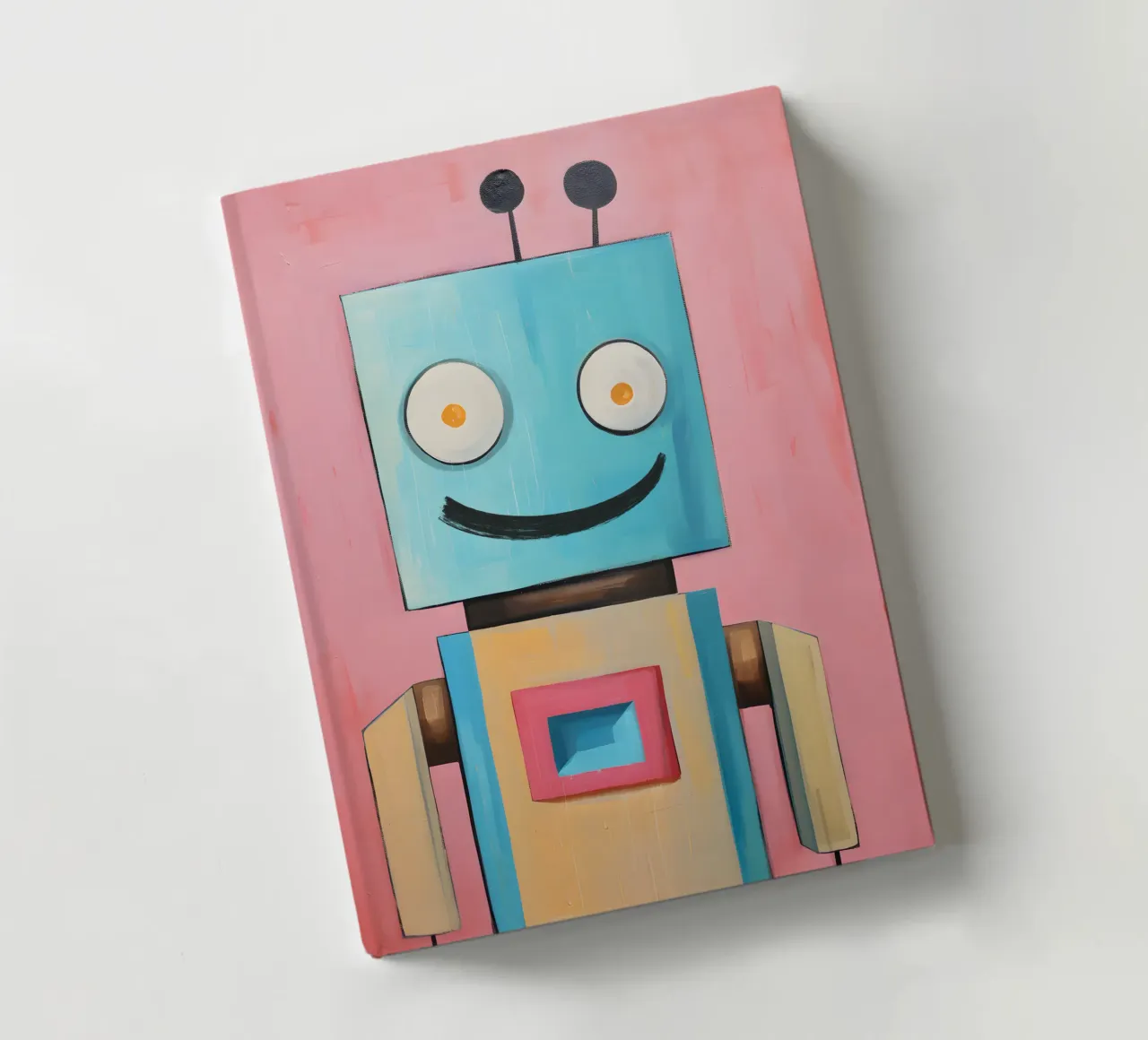 Lachende robot notitieboek van KidzStudio