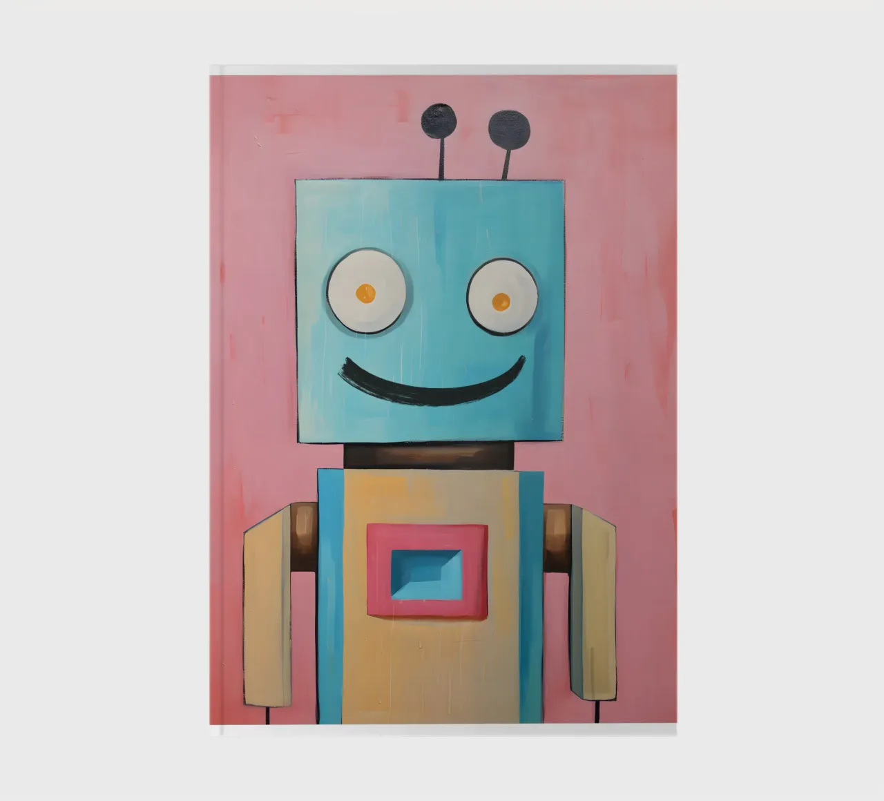 Lachende robot notitieboek van KidzStudio