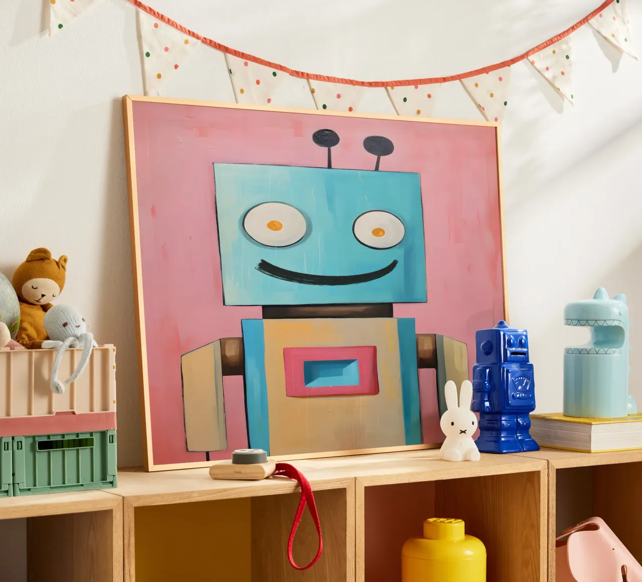 Robot sorridente carta hahnemühle da KidzStudio