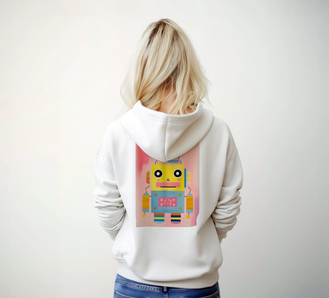 Robot colorato felpa con cappuccio da KidzStudio