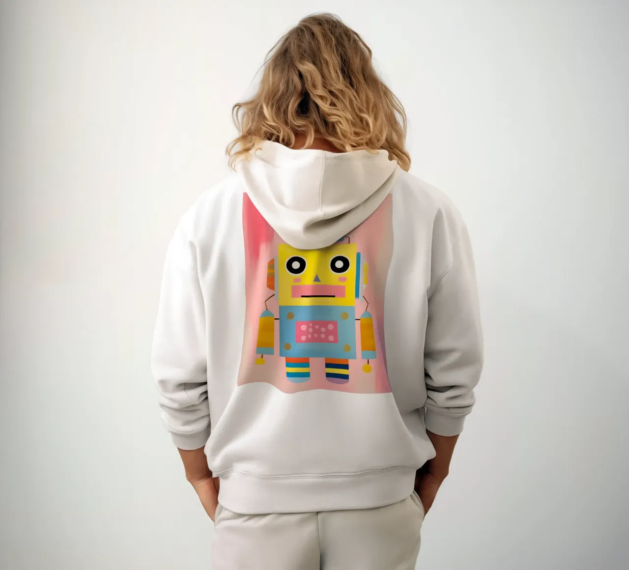 Robot coloré sweat à capuche de KidzStudio