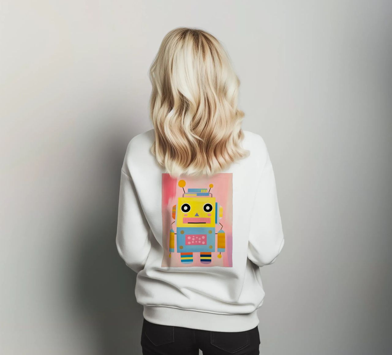 Robot colorato felpa da KidzStudio