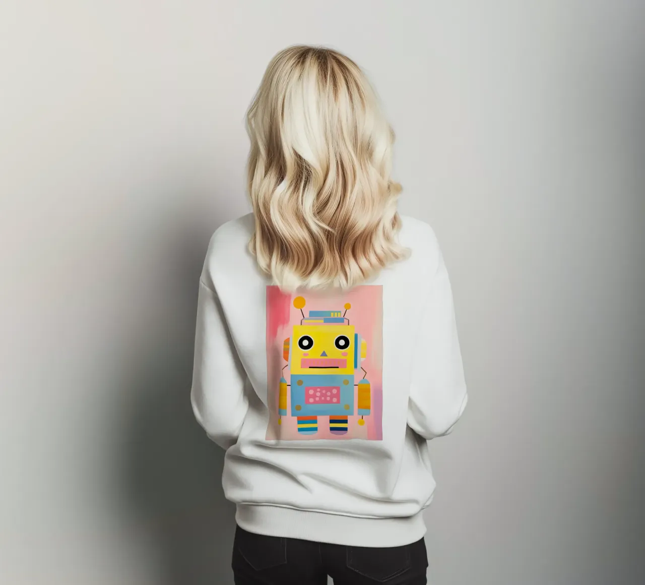 Robot colorato felpa da KidzStudio