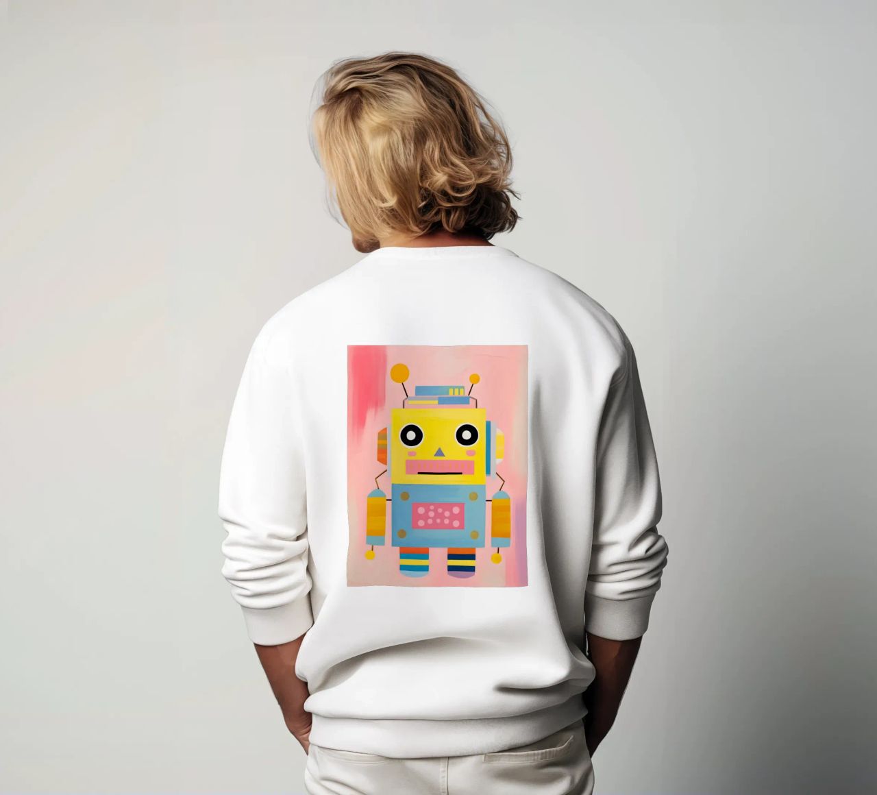 Robot colorato felpa da KidzStudio