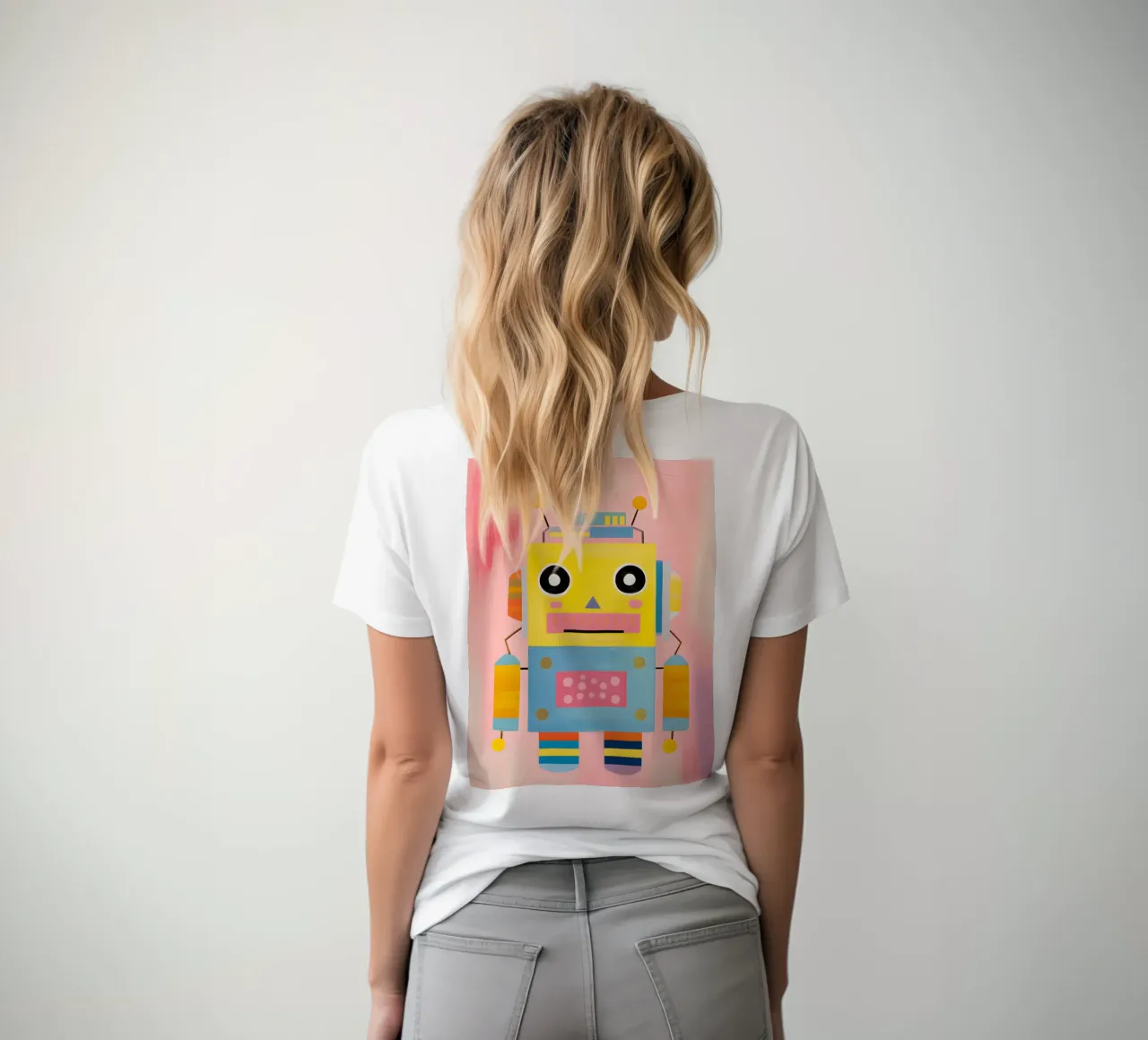 Robot colorato t-shirt da KidzStudio