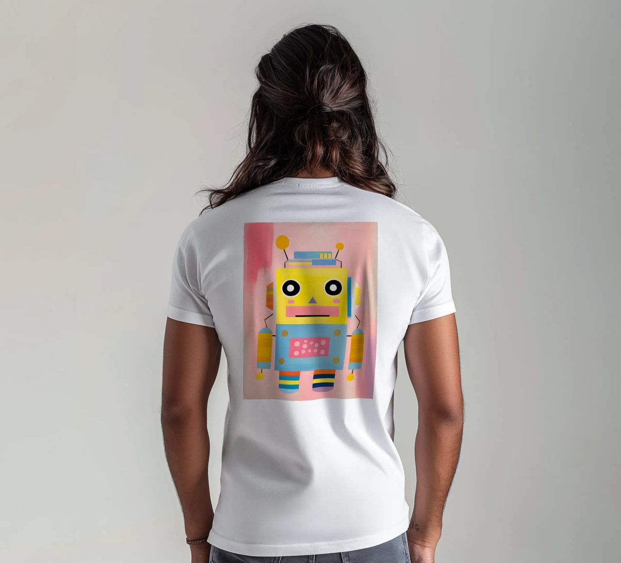 Robot colorato t-shirt da KidzStudio