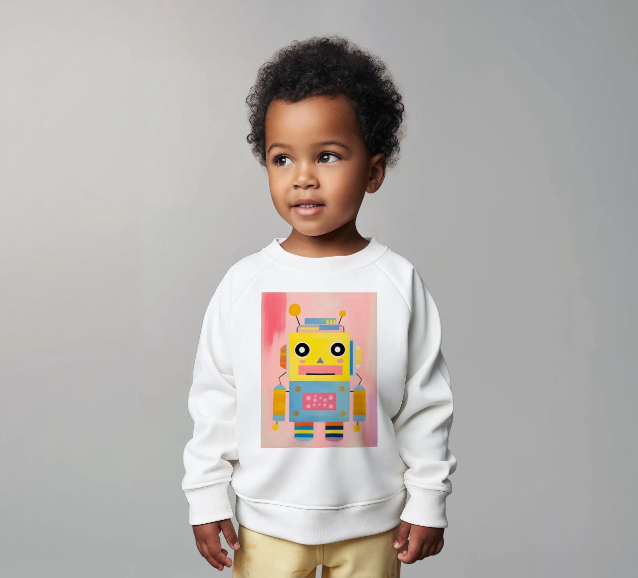Robot colorato felpa neonato da KidzStudio