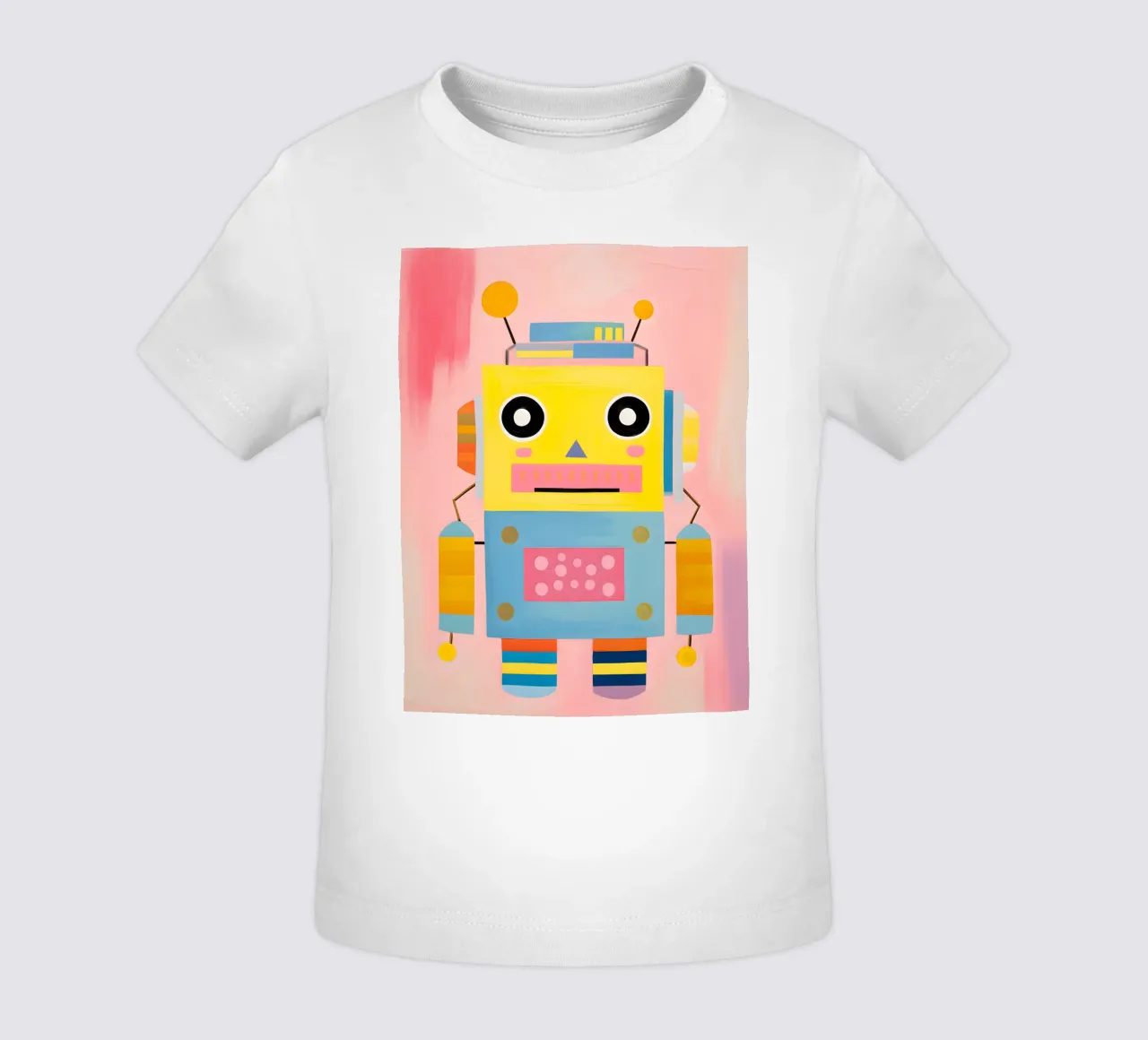 Robot colorato maglietta neonato da KidzStudio