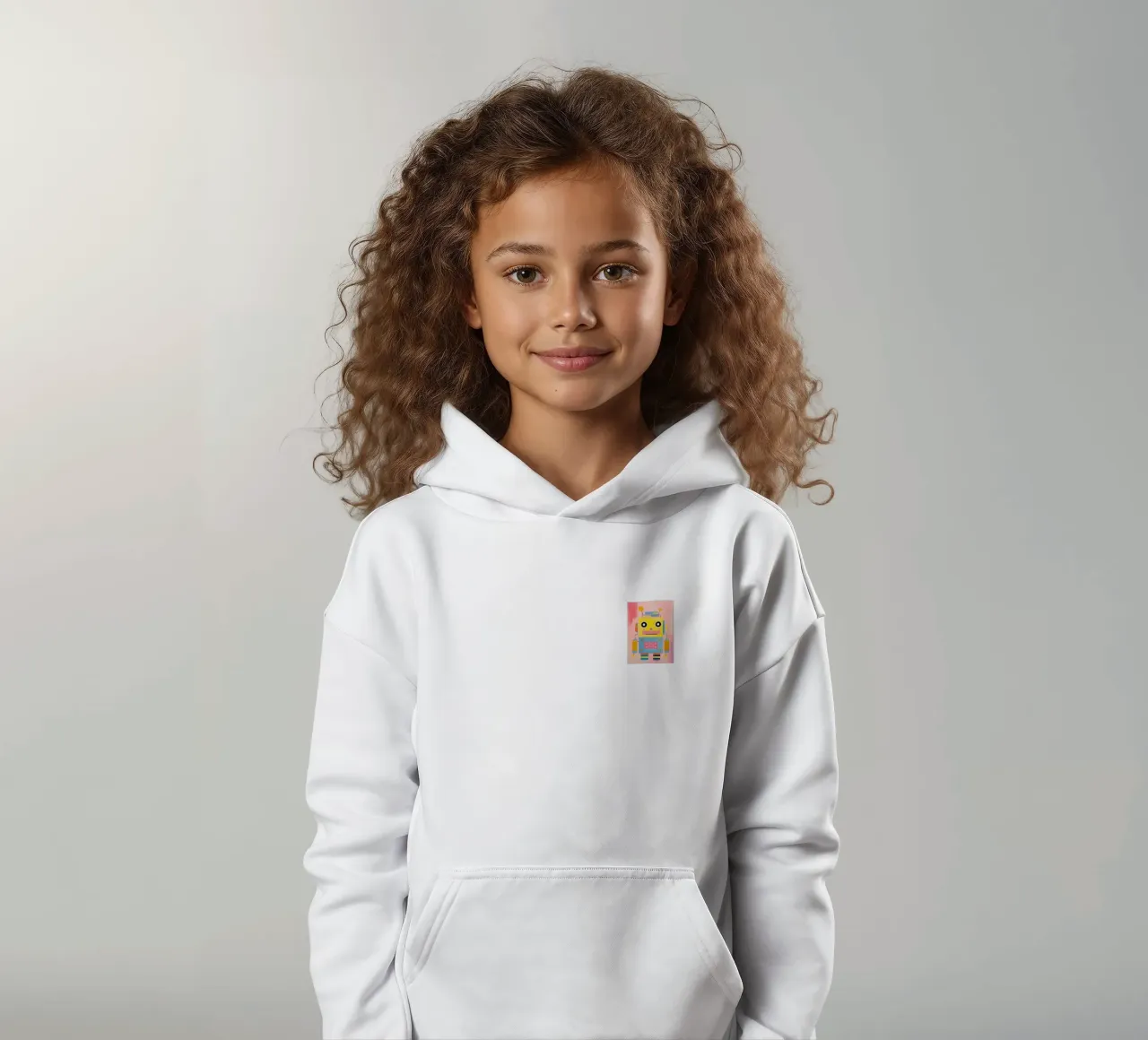 Robot colorato felpa bambino con cappuccio da KidzStudio