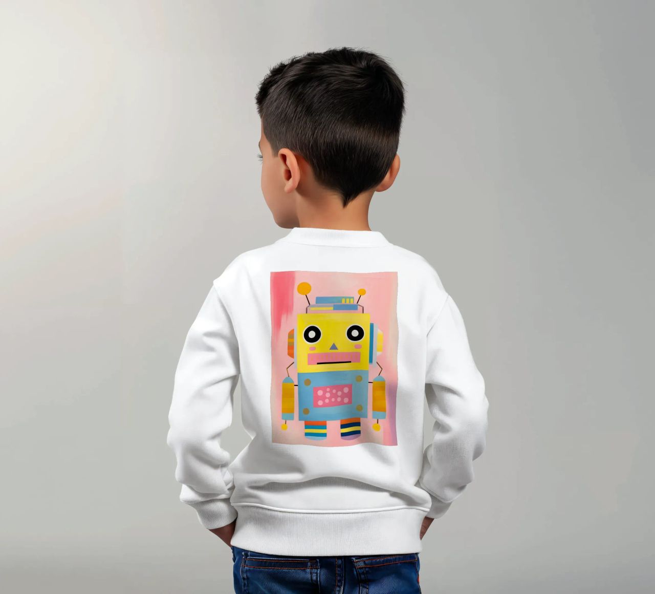 Robot colorato felpa bambino da KidzStudio