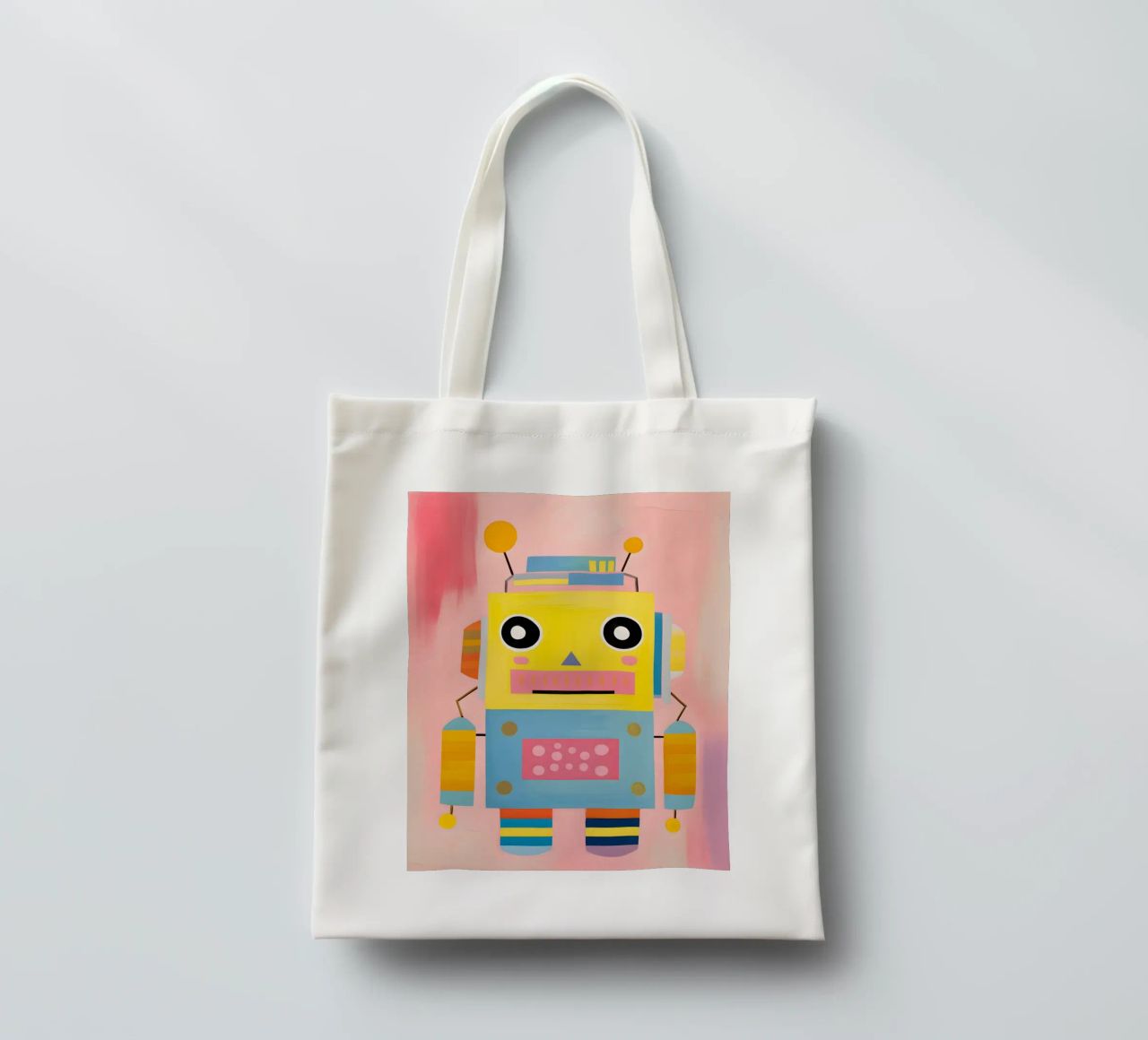 Robot colorato borsa in juta da KidzStudio