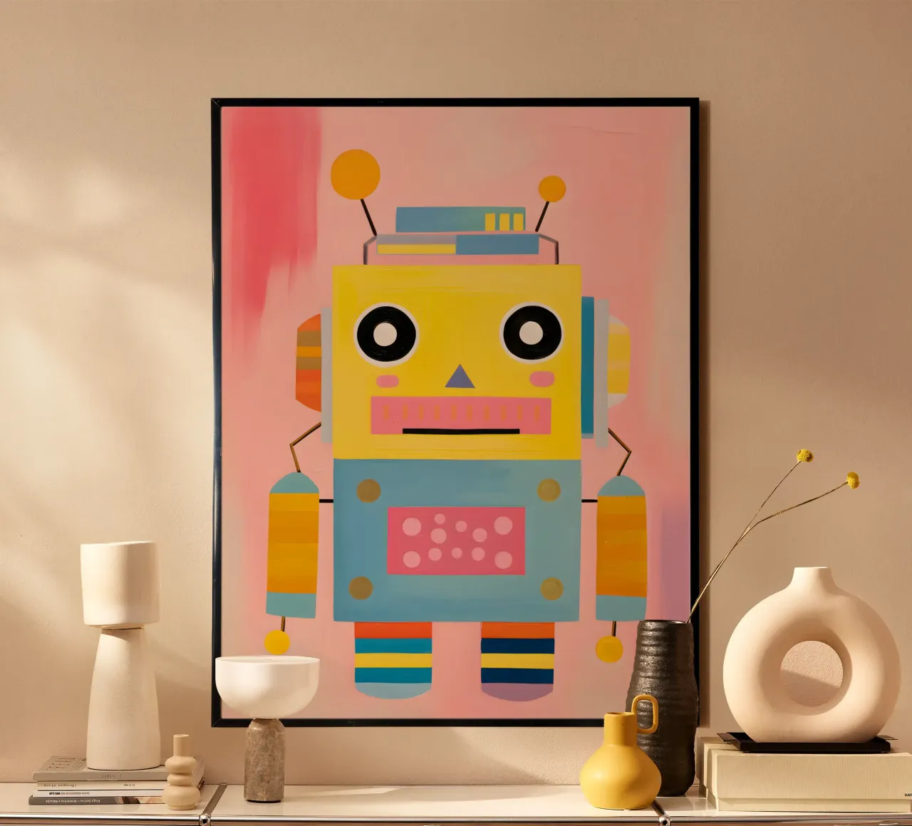 Robot colorato carta hahnemühle da KidzStudio