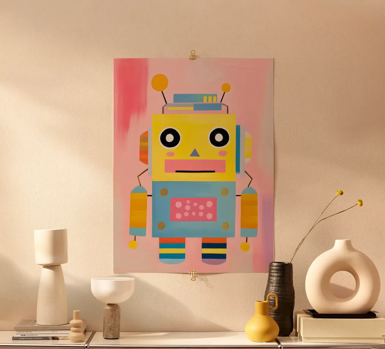 Robot colorato carta hahnemühle da KidzStudio