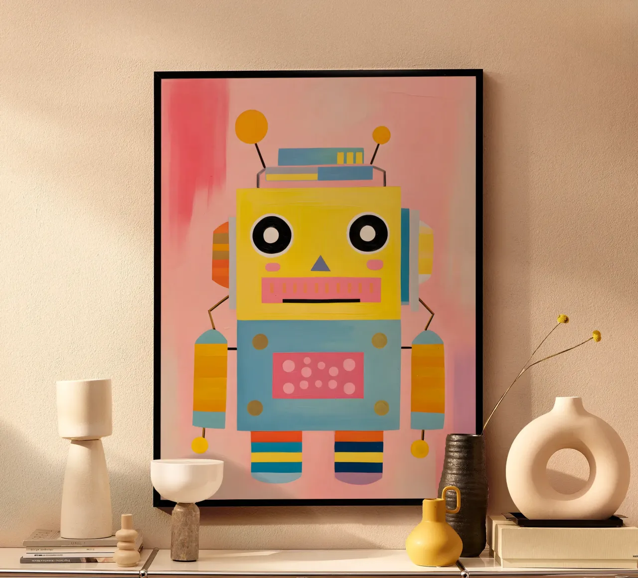 Robot colorato carta hahnemühle da KidzStudio