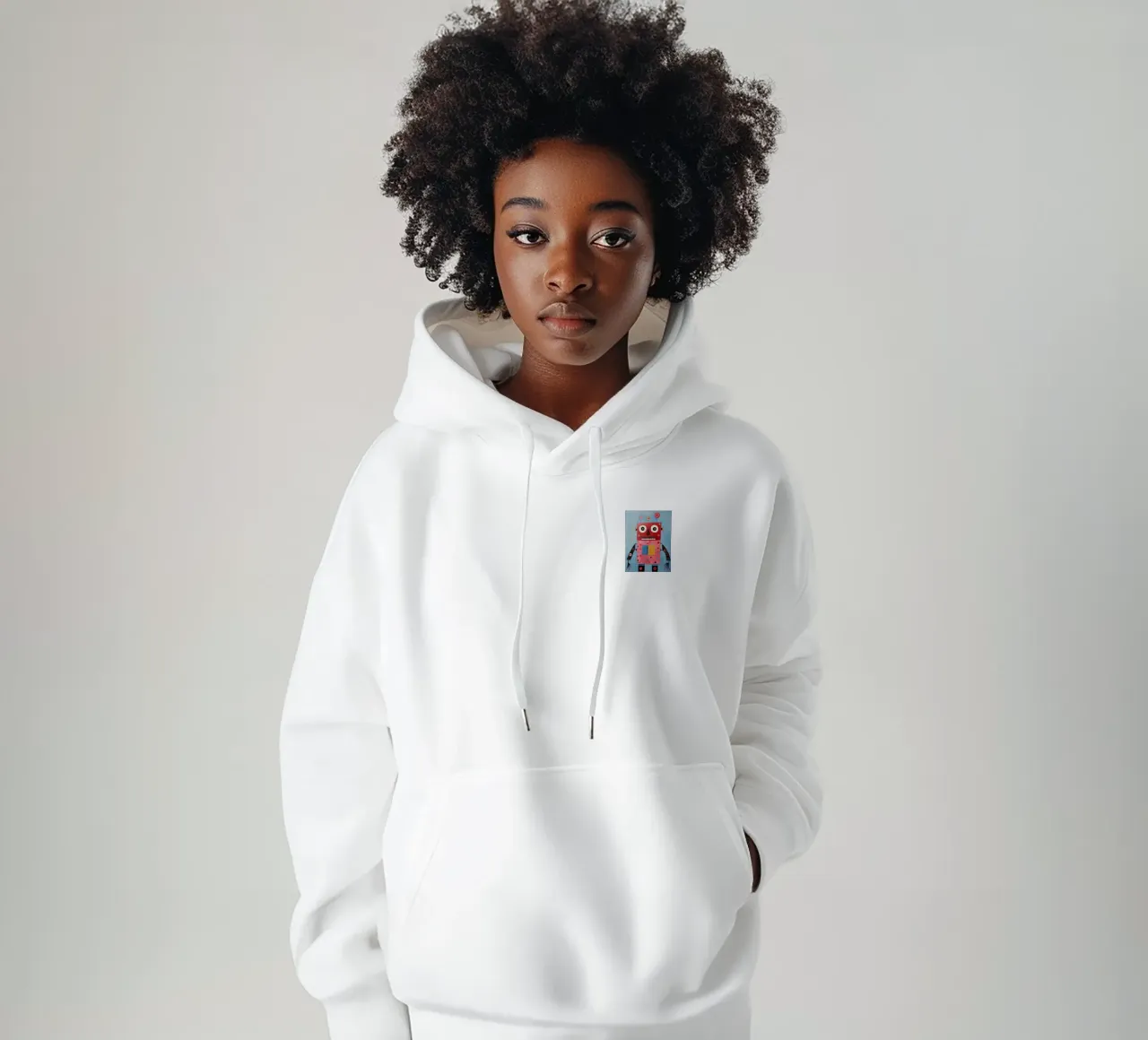Robot de lunares sudadera con capucha de KidzStudio