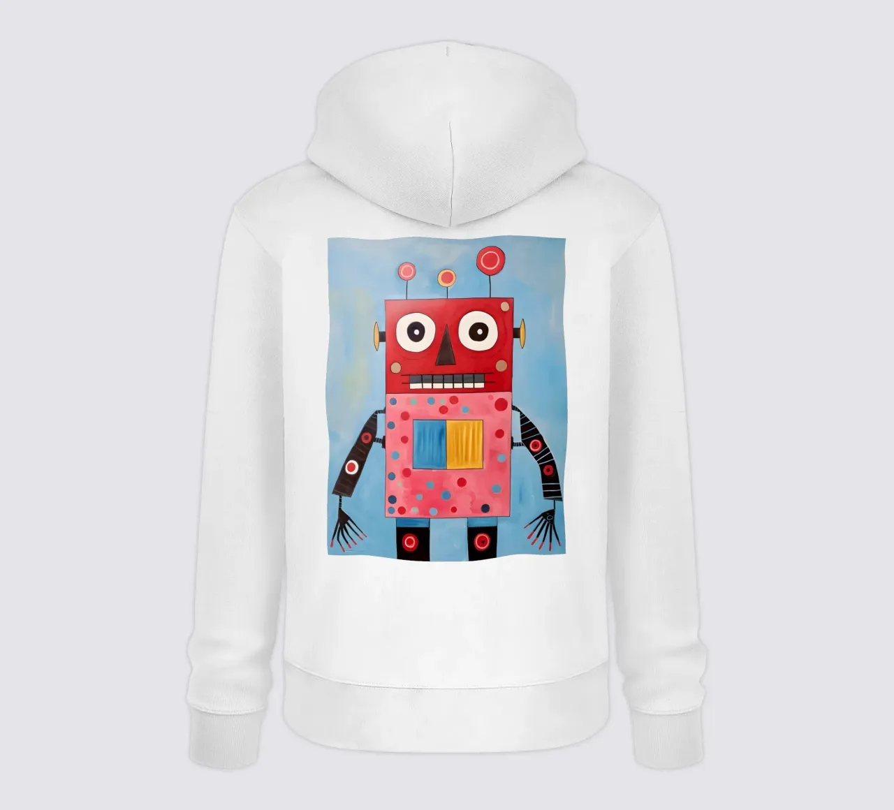 Robot a pois felpa con cappuccio da KidzStudio