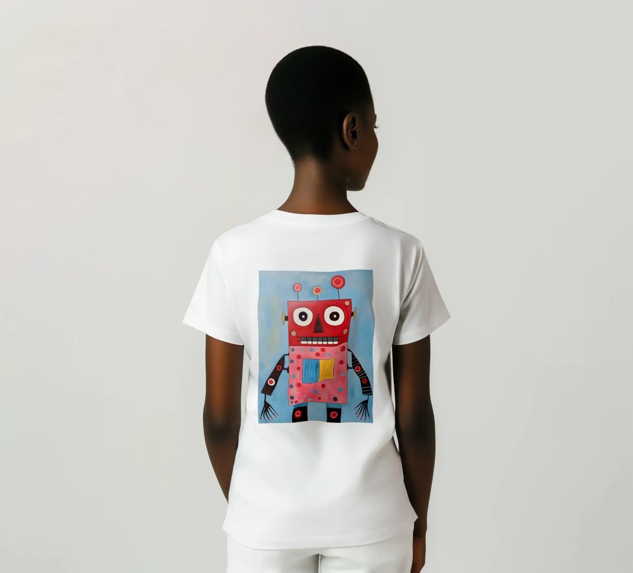 Robot a pois t-shirt da KidzStudio