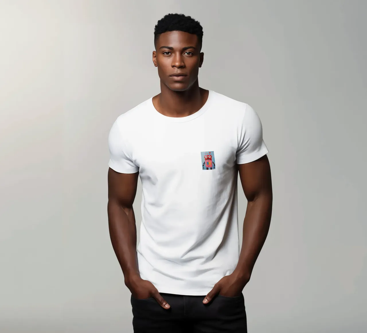 Robot a pois t-shirt da KidzStudio