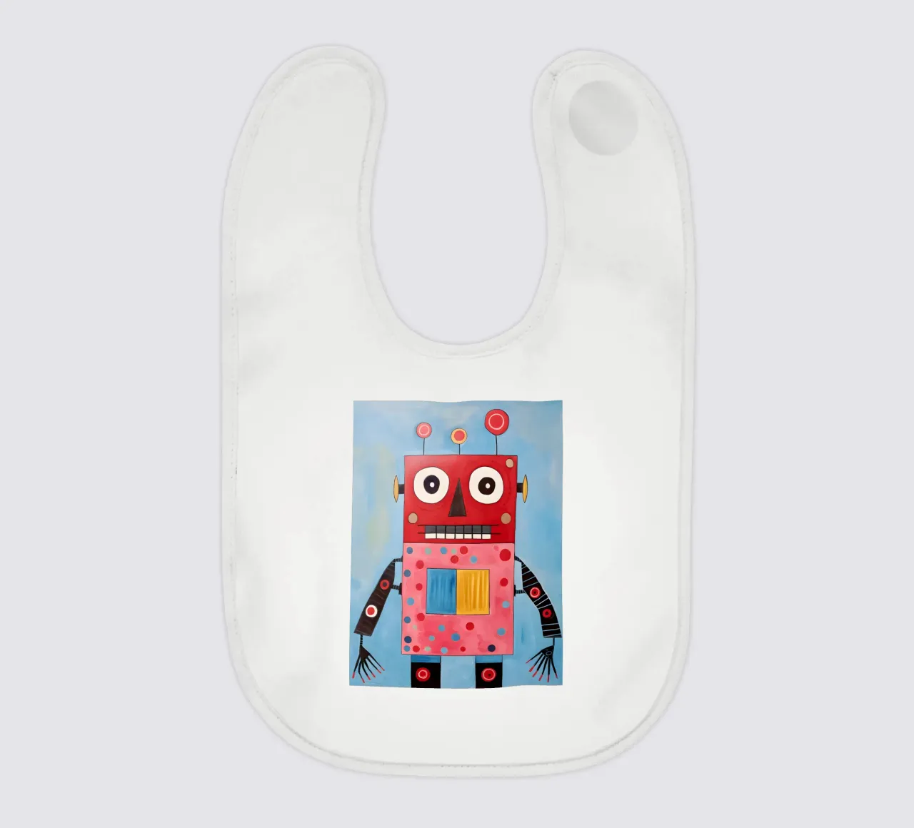 Robot a pois bavaglino da KidzStudio