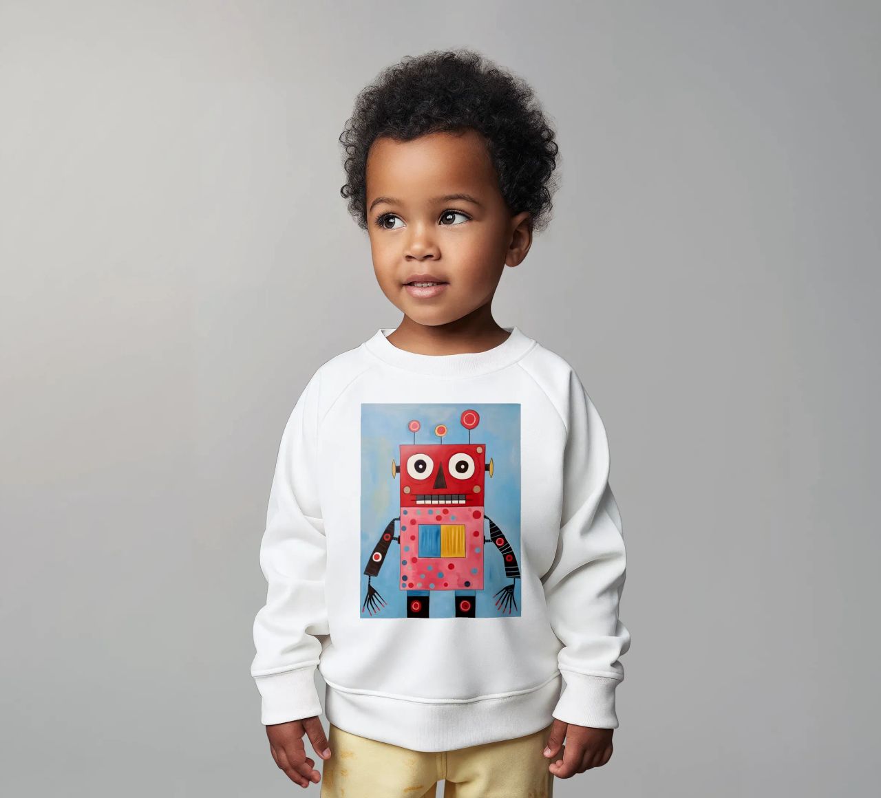 Robot a pois felpa neonato da KidzStudio