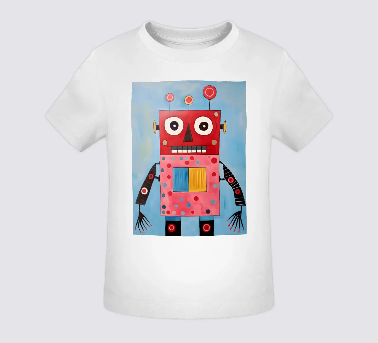 Robot a pois maglietta neonato da KidzStudio