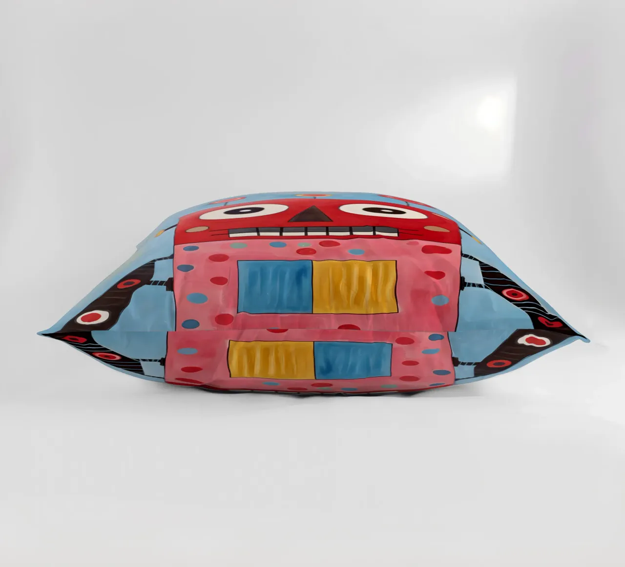 Robot a pois cuscino da KidzStudio