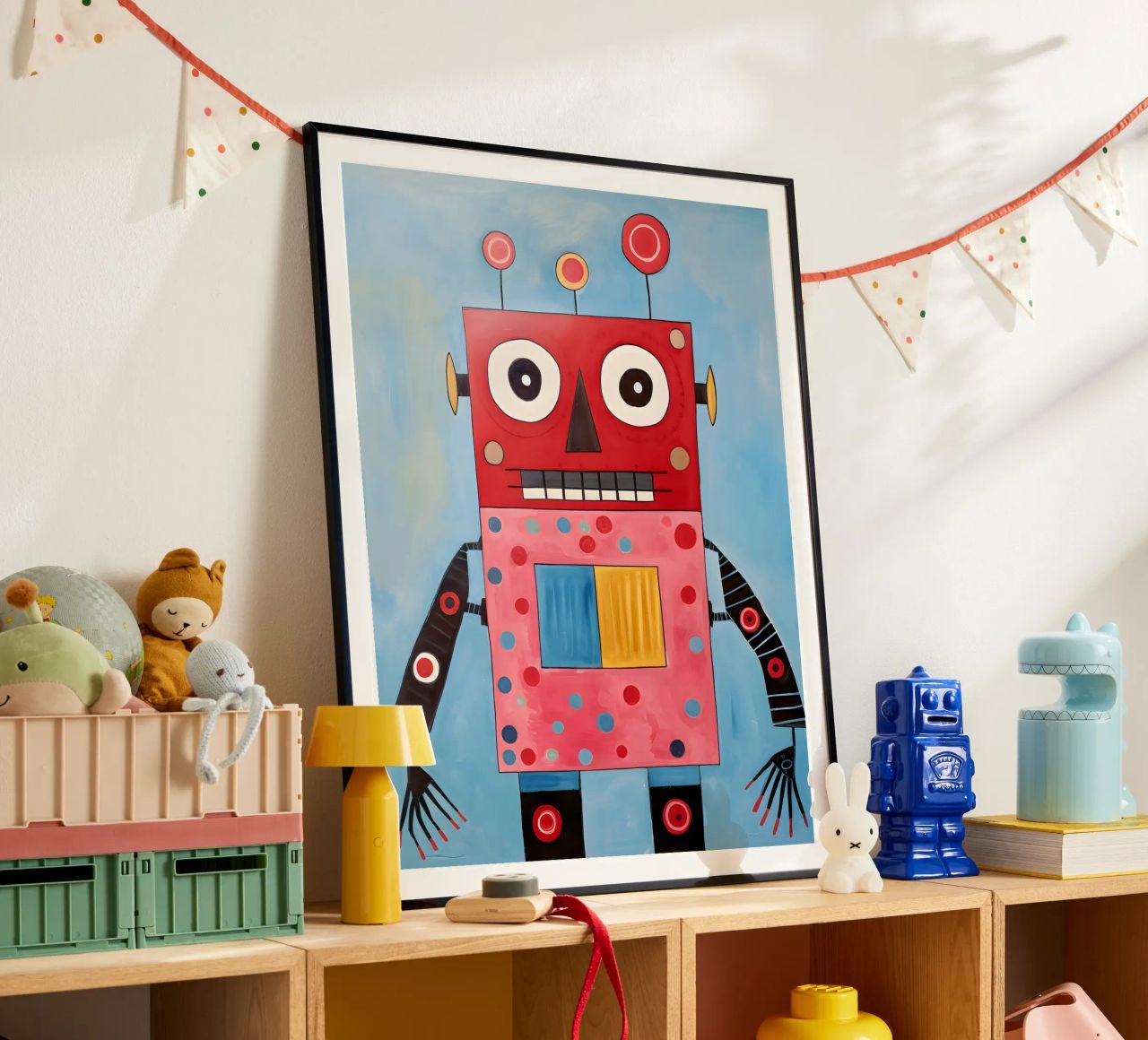 Robot a pois carta hahnemühle da KidzStudio