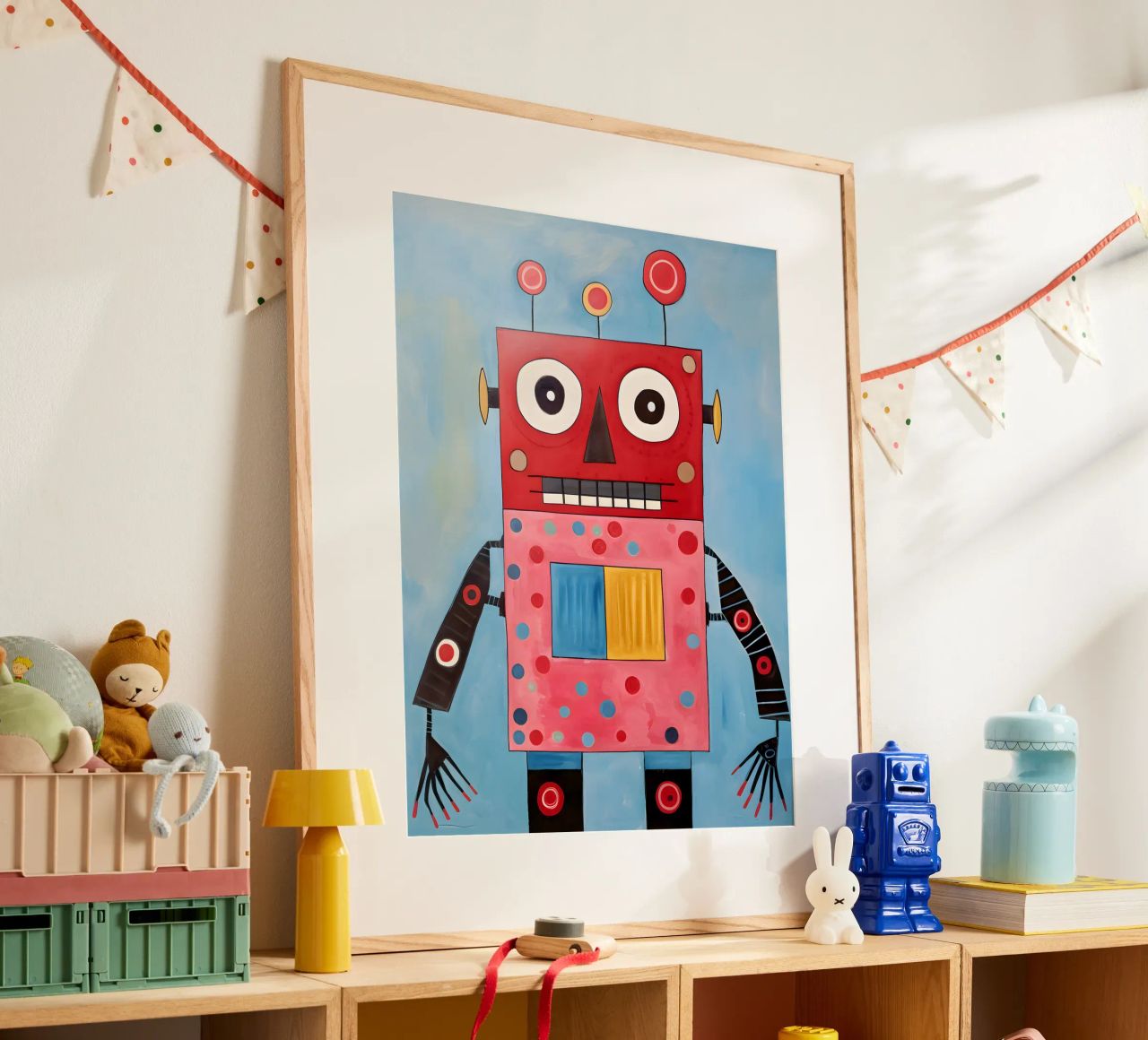 Robot a pois carta hahnemühle da KidzStudio