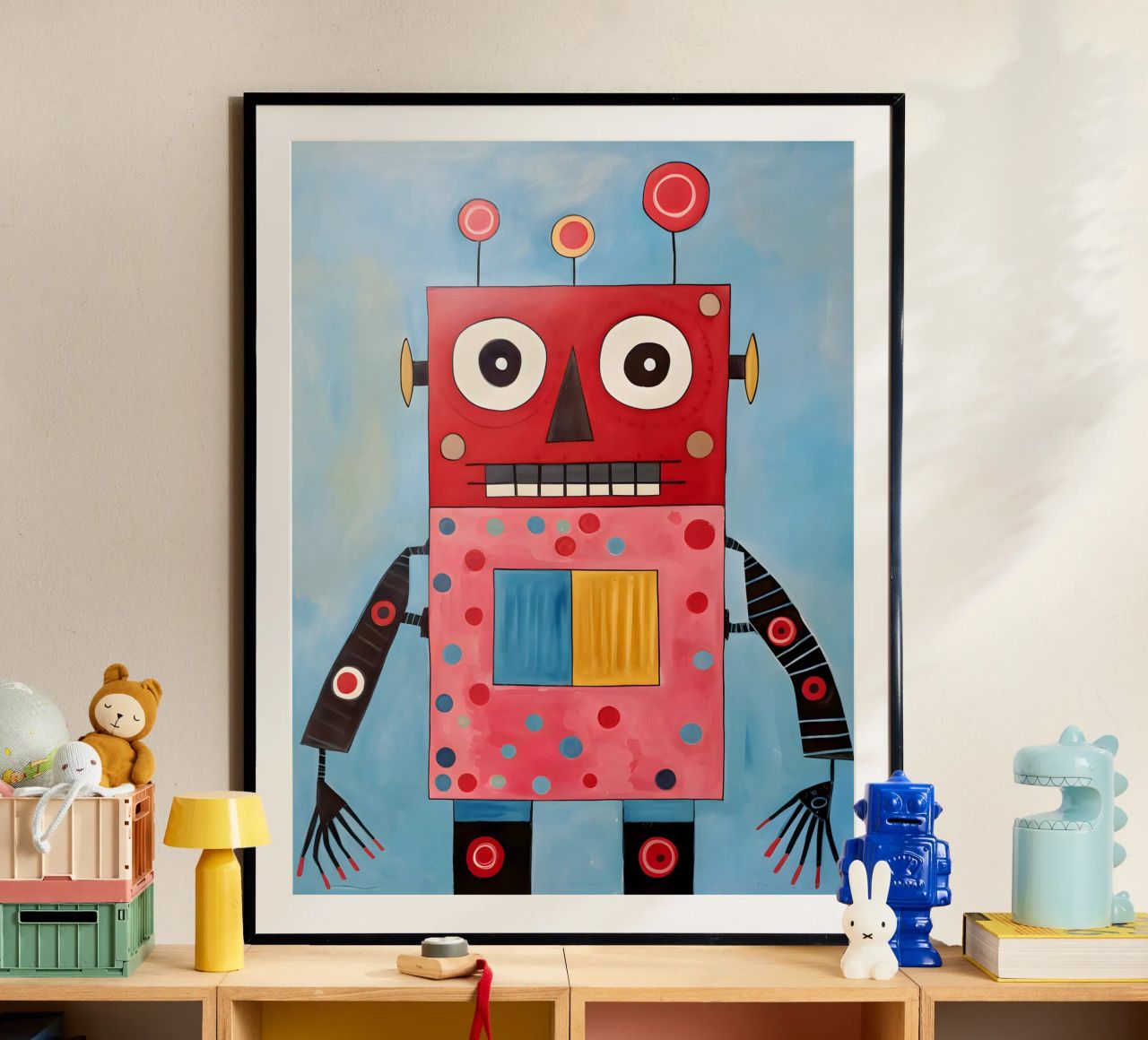Robot a pois carta hahnemühle da KidzStudio