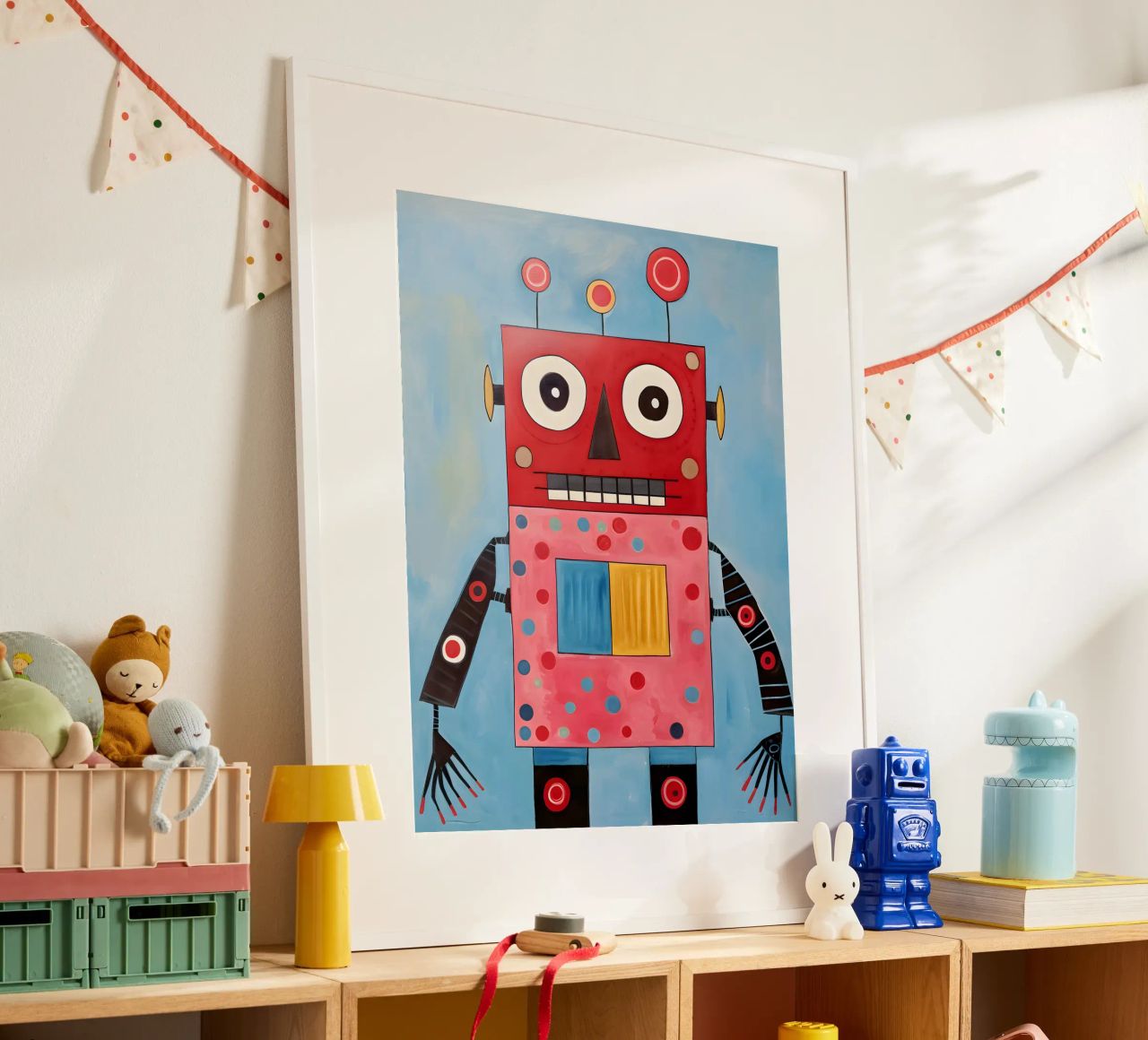 Robot a pois carta hahnemühle da KidzStudio