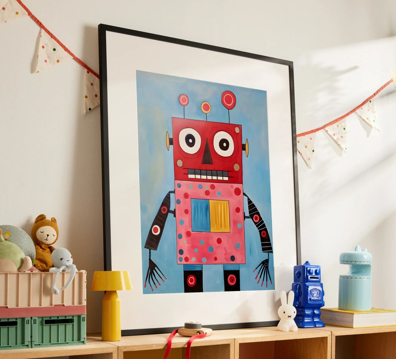 Robot a pois carta hahnemühle da KidzStudio
