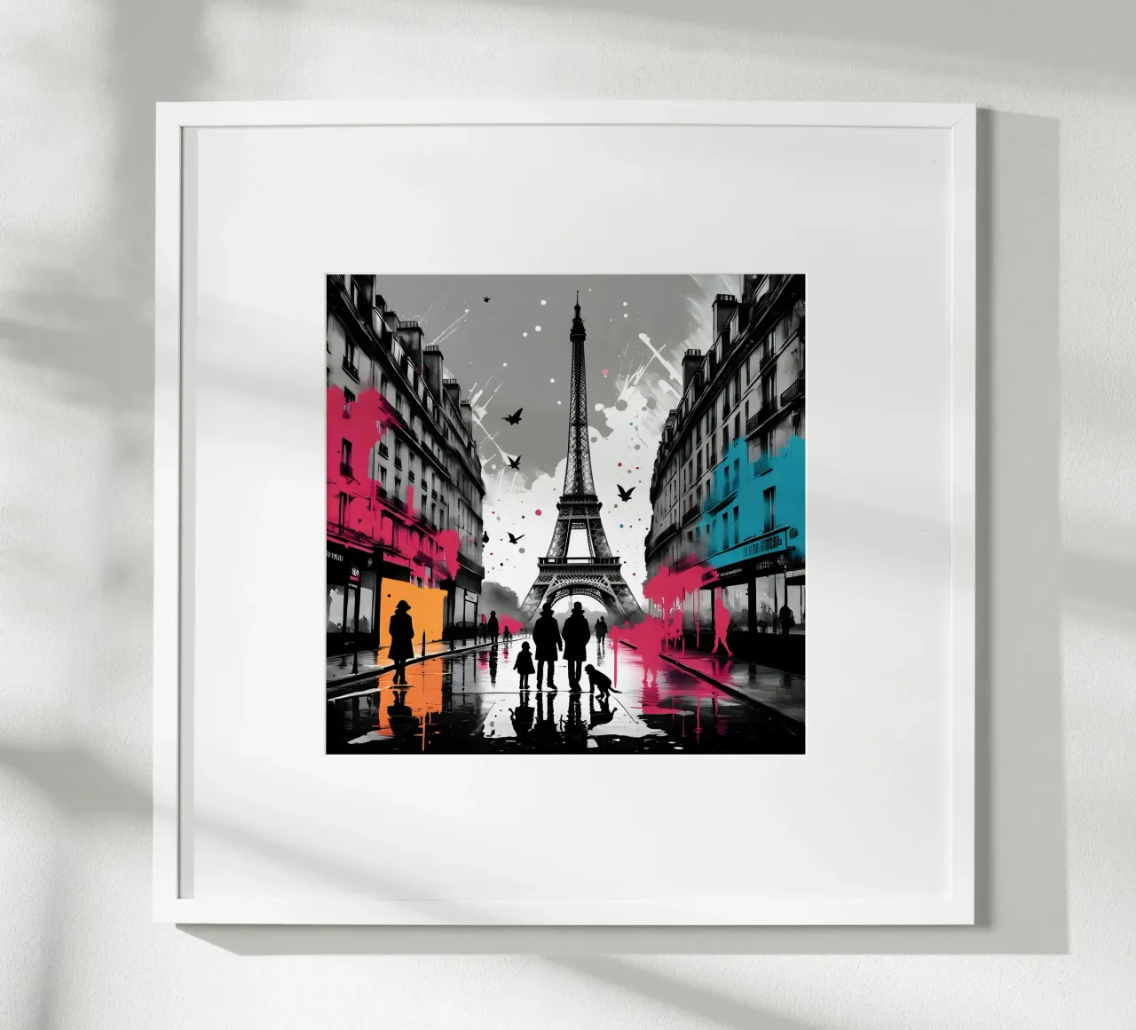 PARIGI IL MAGNIFICO poster con telaio in legno da Art Digital Visuel