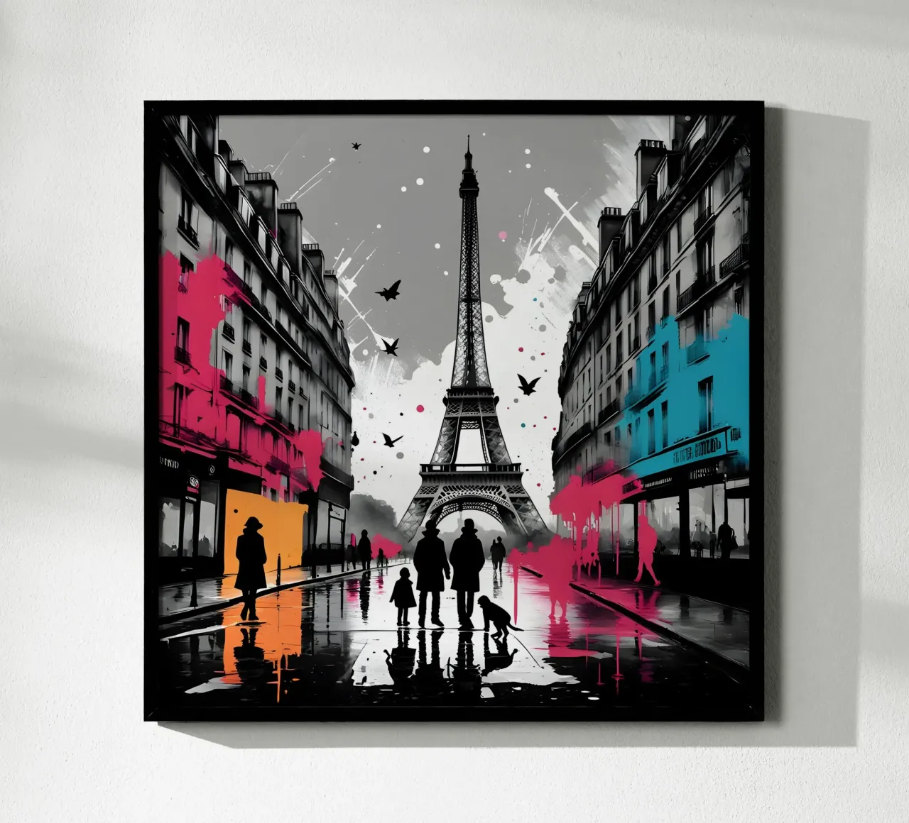 PARIGI IL MAGNIFICO poster con telaio in legno da Art Digital Visuel