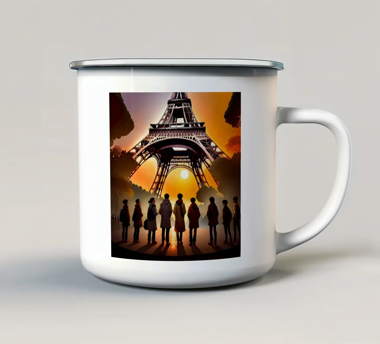 PARIGI, LA MAGNIFICA tazza in smalto da Art Digital Visuel