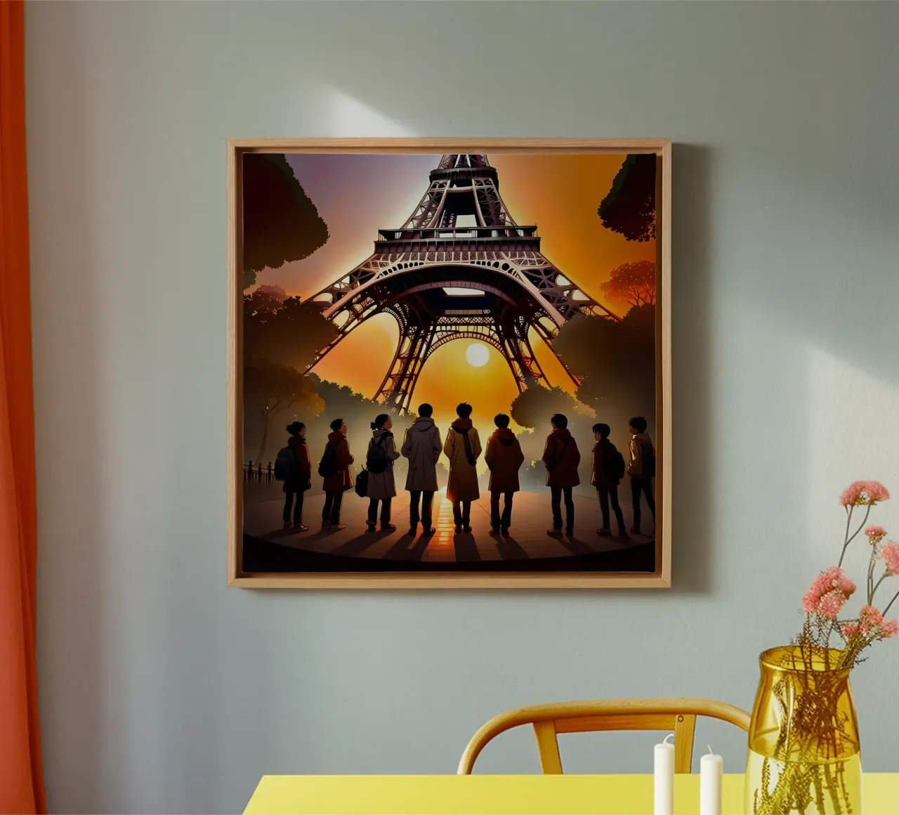 PARIS THE MAGNIFICENT canvas with Floater frame by Art Digital Visuel