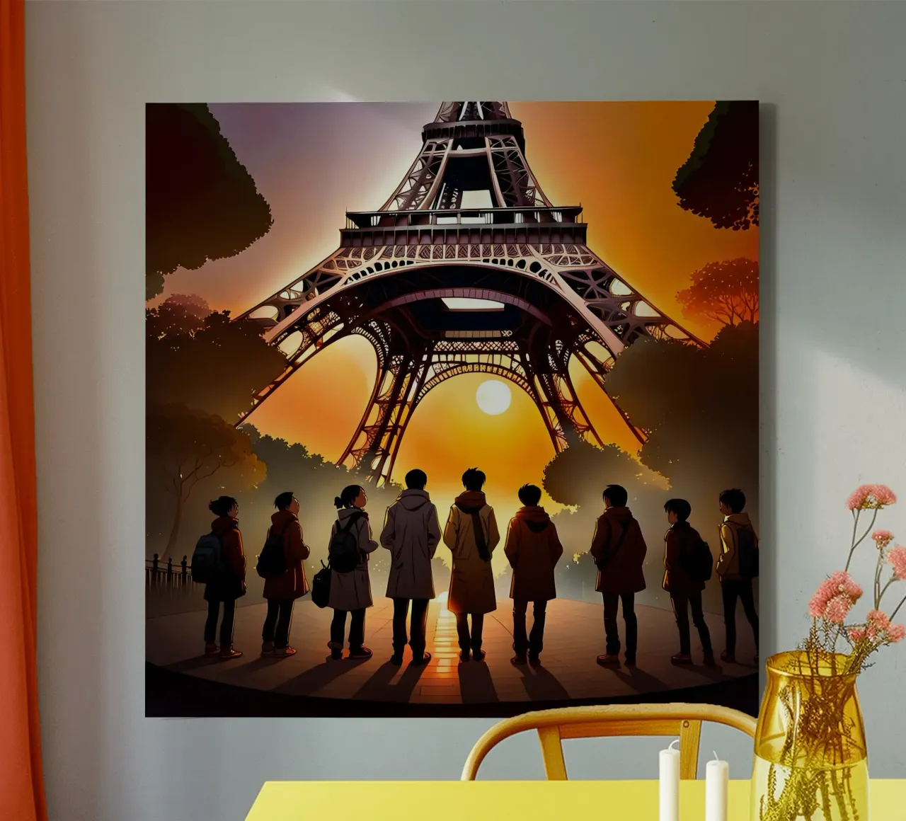 PARIS THE MAGNIFICENT canvas with Floater frame by Art Digital Visuel