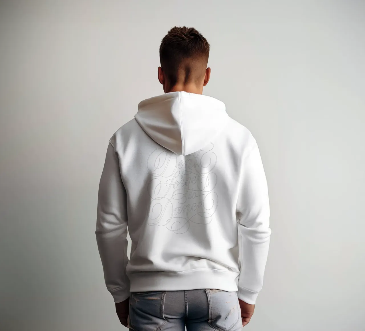 Don't forget to dance. Dance through life. Colourful calligraphy hoodie by CalliLetters