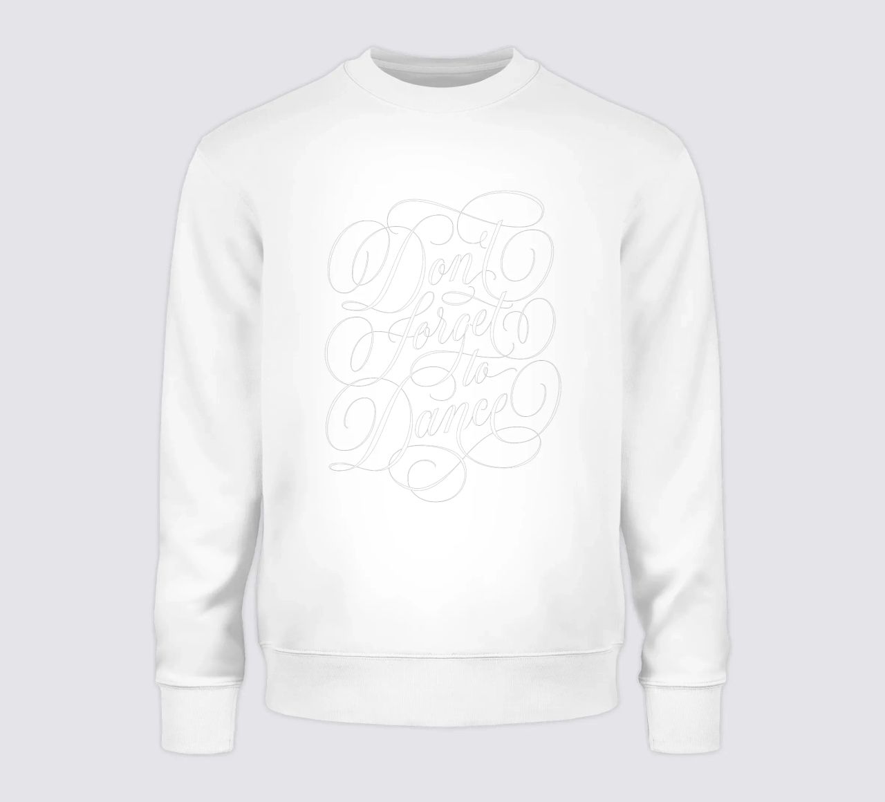 Non dimenticate di ballare. Danzare attraverso la vita. Calligrafia colorata felpa da CalliLetters
