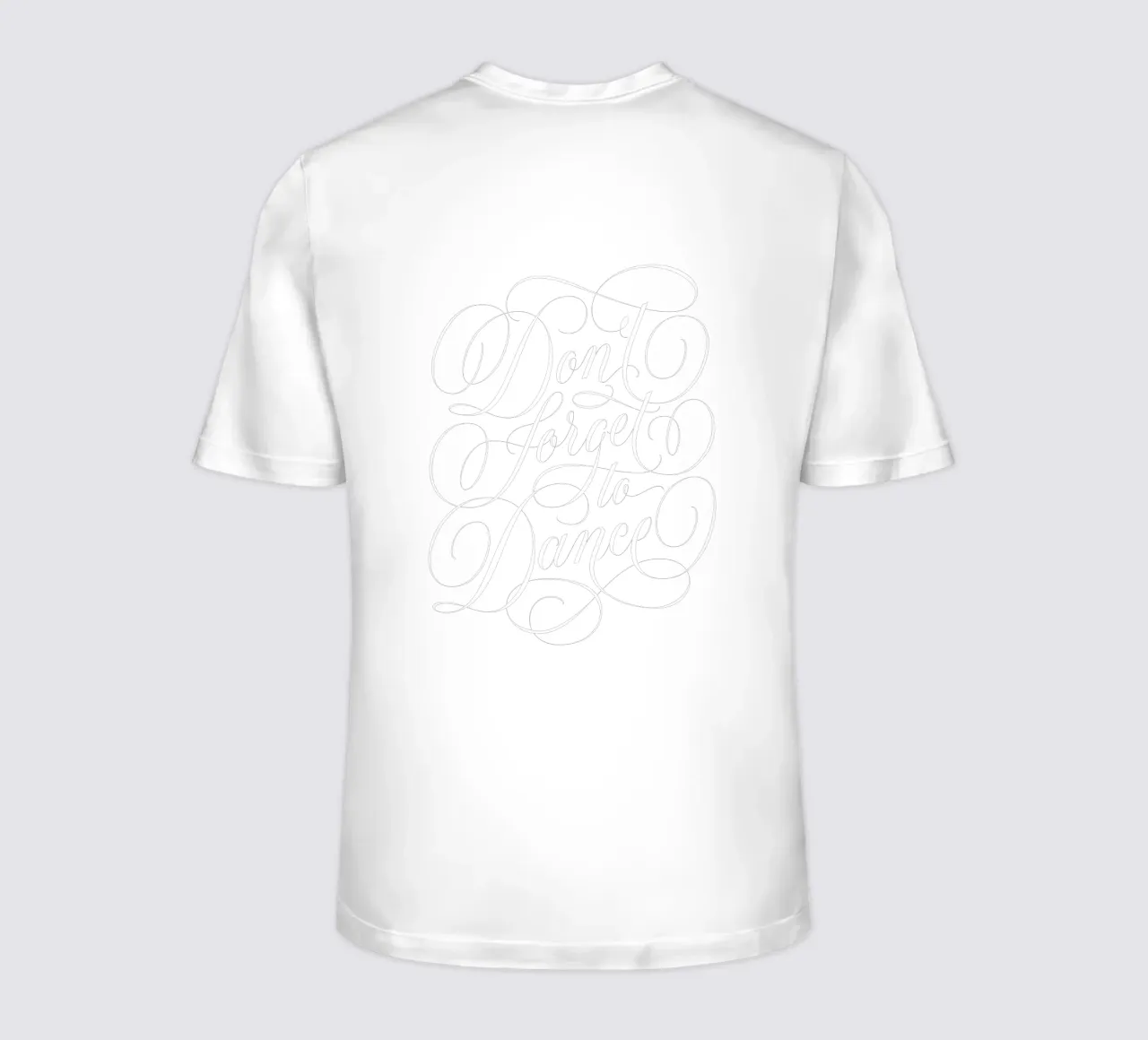 Non dimenticate di ballare. Danzare attraverso la vita. Calligrafia colorata t-shirt da CalliLetters