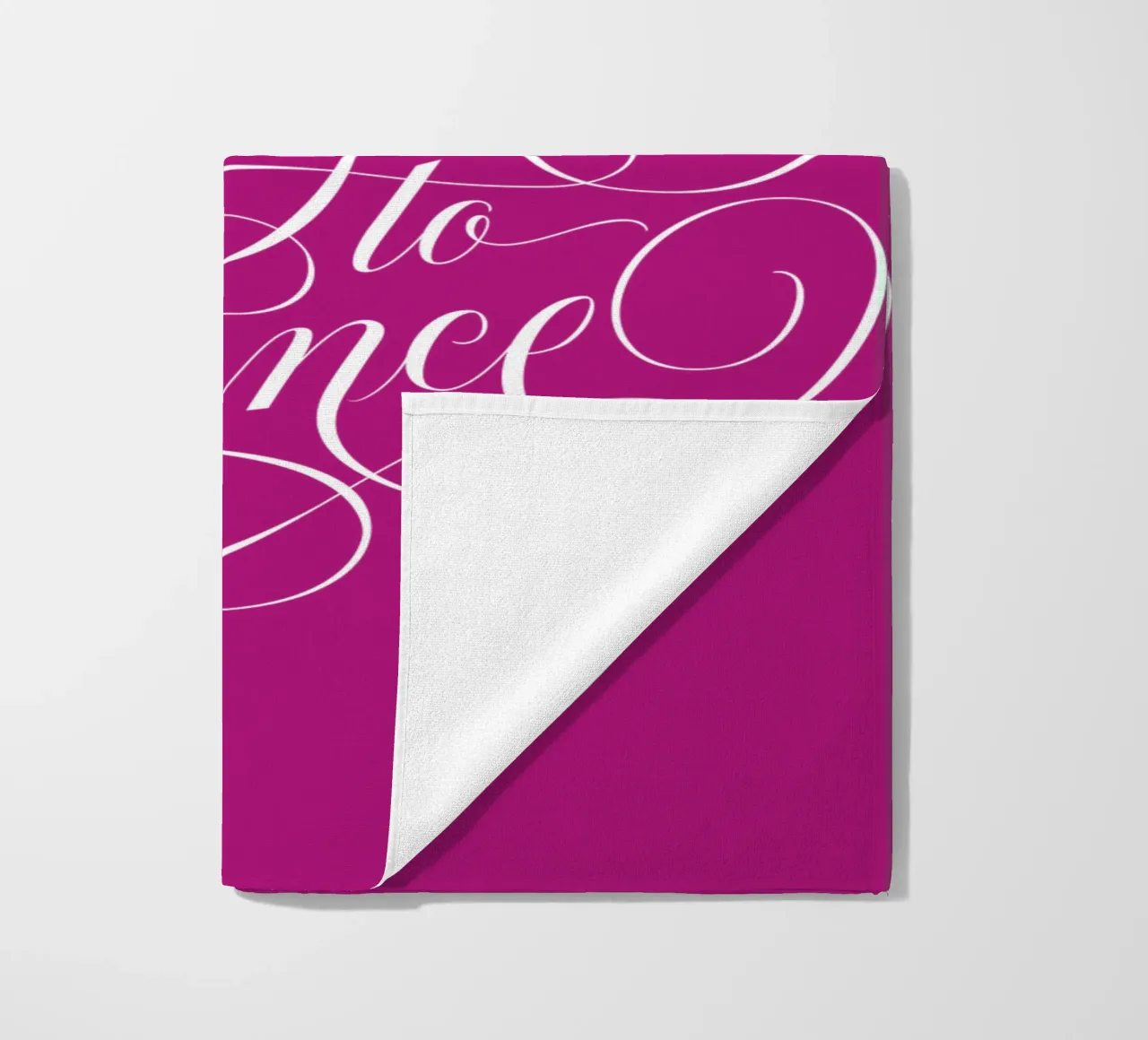 Non dimenticate di ballare. Danzare attraverso la vita. Calligrafia colorata telo mare da CalliLetters
