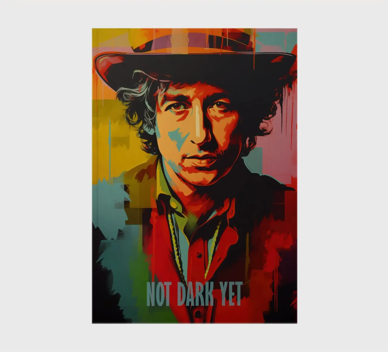 Not Dark Yet | Bob Dylan Portrait Street Art Graffiti Style diario da Autofocus