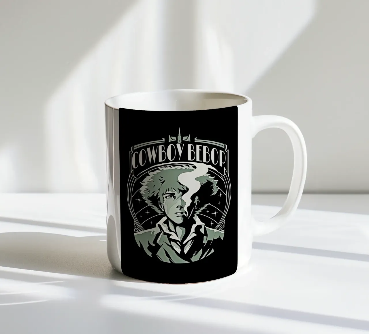 Spike Spiegel tazza in ceramica da Neonartstudio
