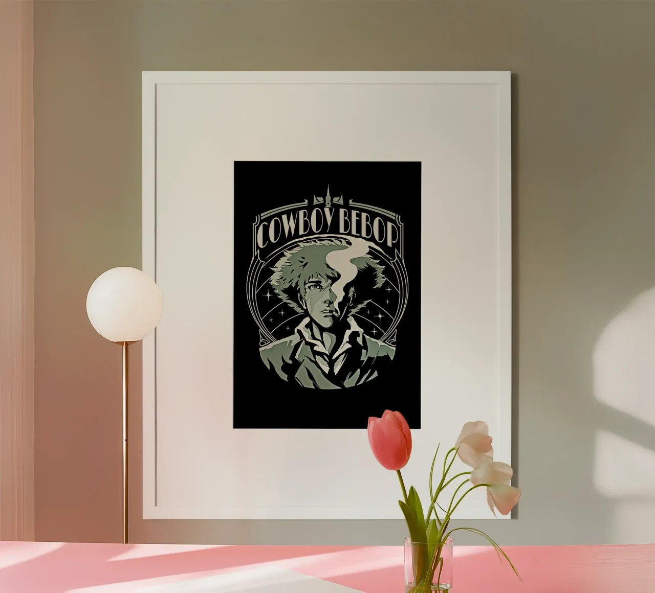 Spike Spiegel carta hahnemühle da Neonartstudio