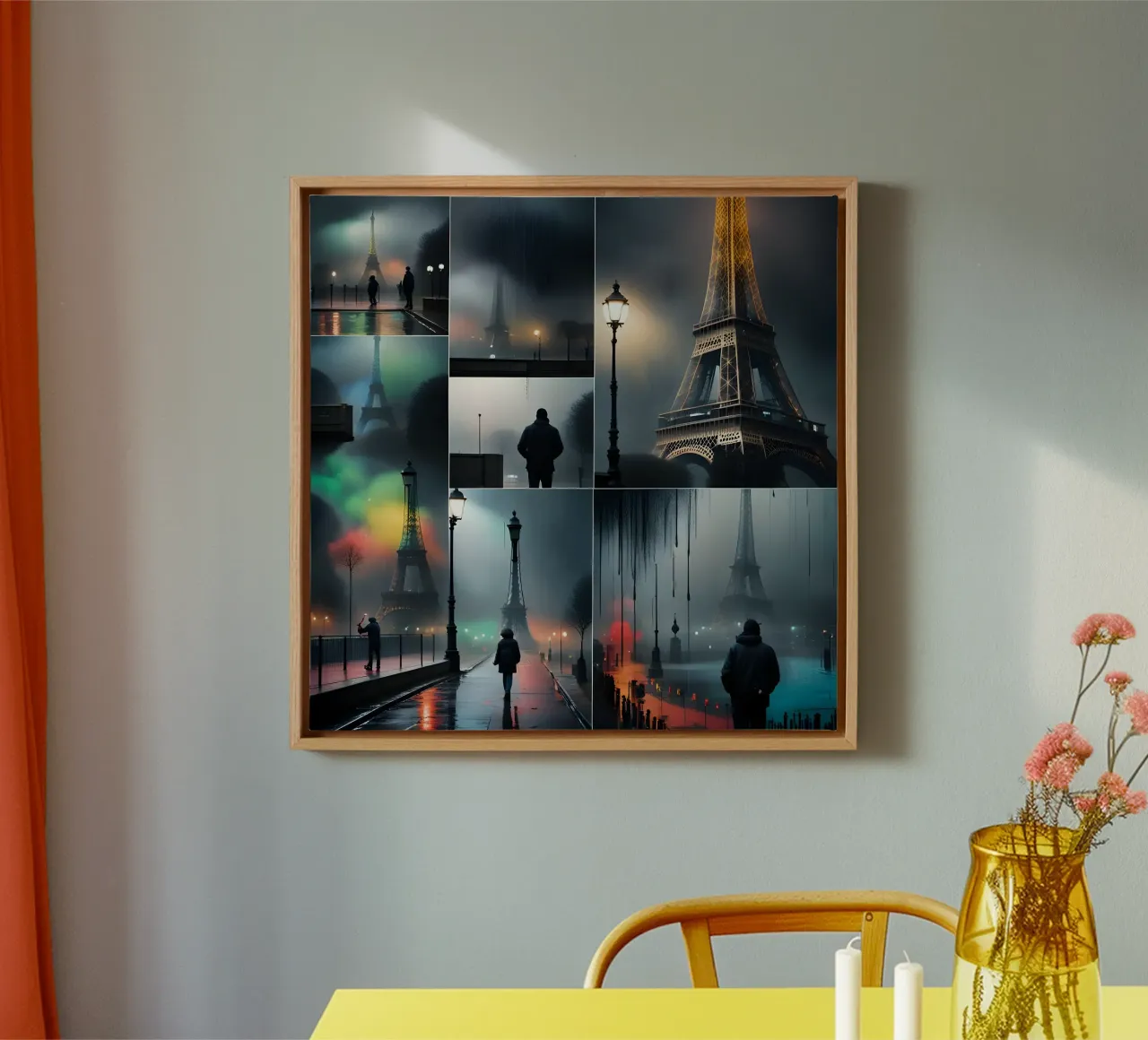 Parigi misteriosa tela con Cornice a cassetta da Art Digital Visuel
