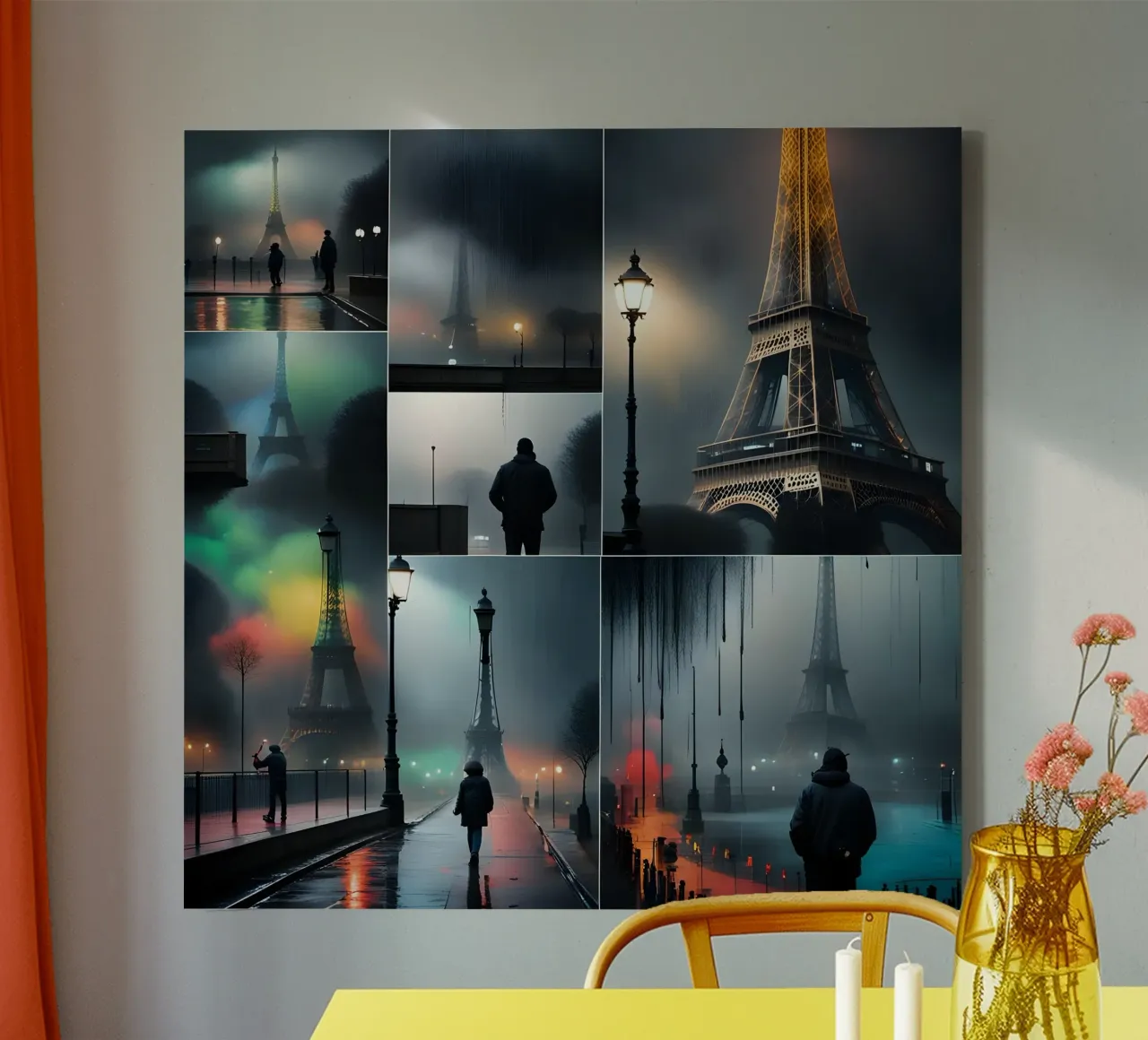 Parigi misteriosa tela con Cornice a cassetta da Art Digital Visuel